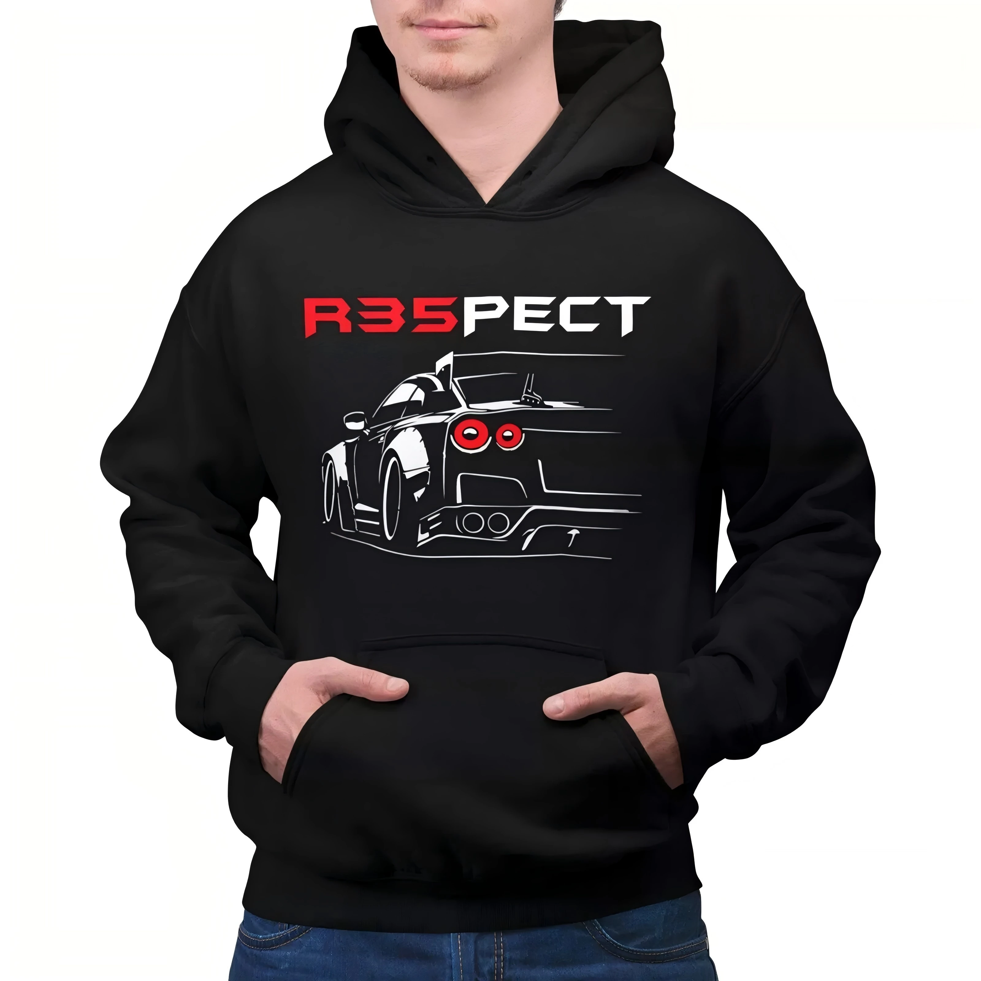 Harajuku R35pect GTR Hoodies Women Y2k Tops Sweatshirts Women Oversized Hoodie Clothes Streetwear Tracksuit Men Clothing