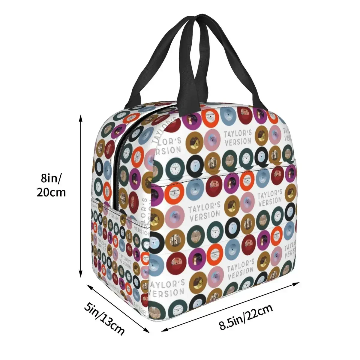 Taylors Version Eras Tour Albums Insulated Lunch Bag for Women Children Portable Food Boxes Thermal Lunch Box Tote