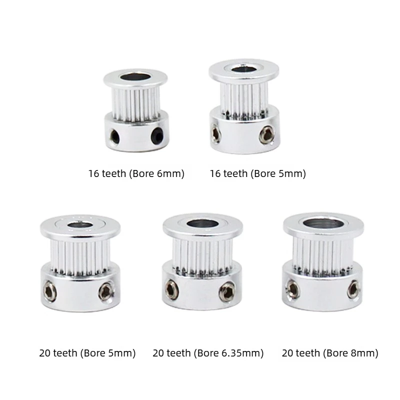 1pcs 2GT Timing Pulley 16T 20T 30T 36T 40T Teeth Bore 3/3.17/4/5/6/6.35/7/8mm Belt Width 6mm ,3D Printer GT2 Timing Belt Pulley