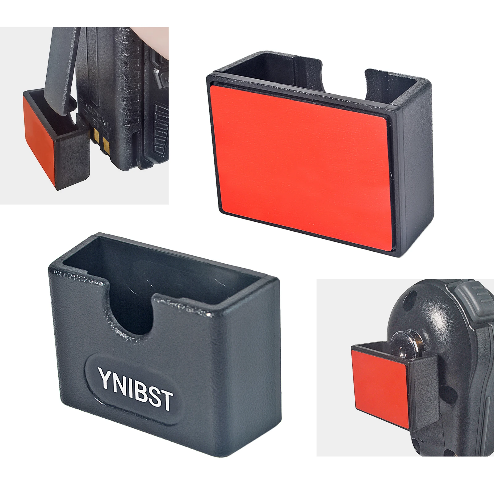 

Handheld CB Radio&Romote Speaker Mic Holder,Car Microphone Holder with Adhesive Back for Motorola Midland BaoFeng Two-Way Radio