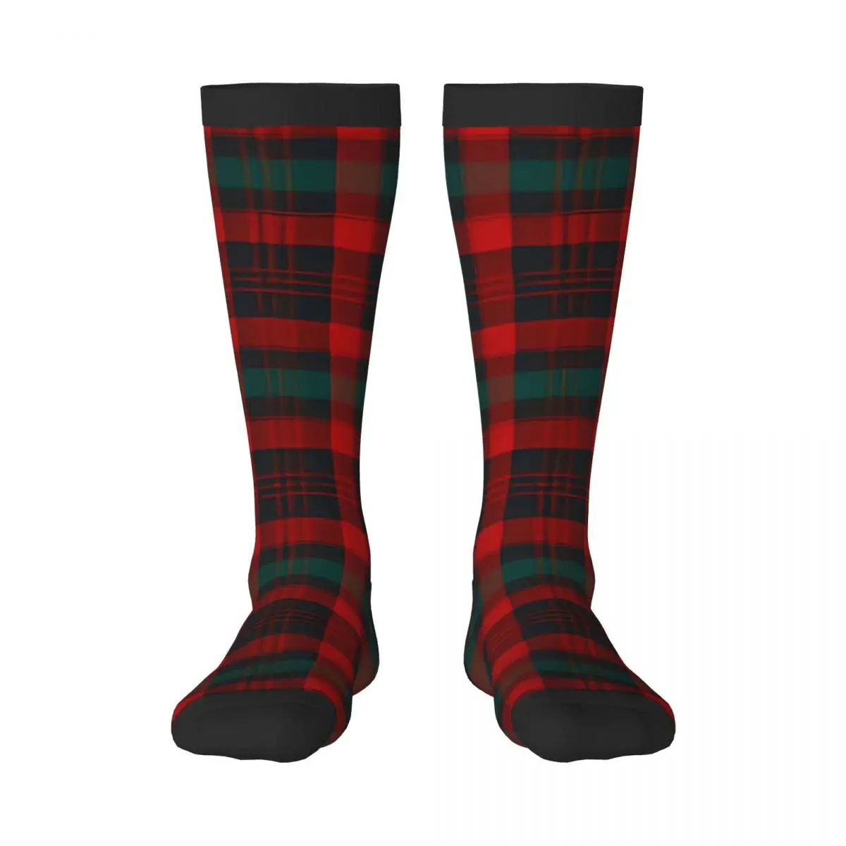 Stockings Funny Autumn Casual Warm Socks Christmas Tartan Plaid Scottish Pattern Soft Winter Knee High Socks