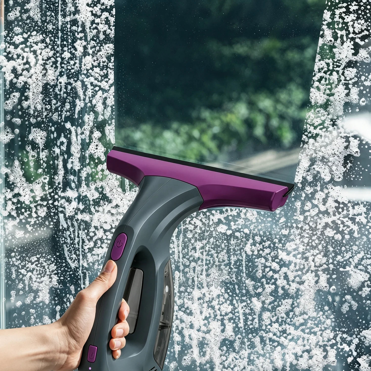 Electric Window Cleaner Multifunctional Wireless Glass Cleaning Tool Automatic Collect Sewage Cordless Window Vacuum USB Charge