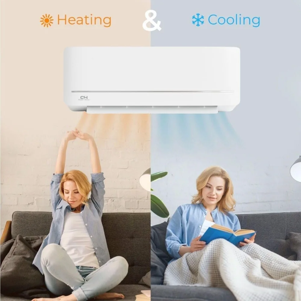 MIA Series, Mini Split Air Conditioner and Heater, 12,000 BTU, 115V, 20.8 SEER2, Wall Mount Ductless Inverter Heat Pump System