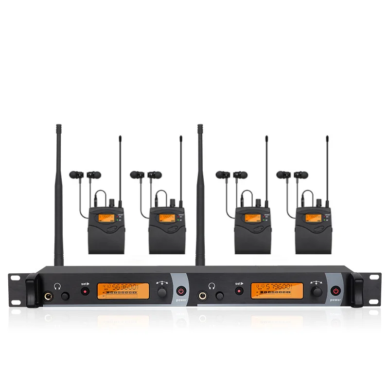 CREATE SOUND SR2050 IEM UHF mono wireless in-ear monitoring system can be chosen by singers for stage performances and DJs