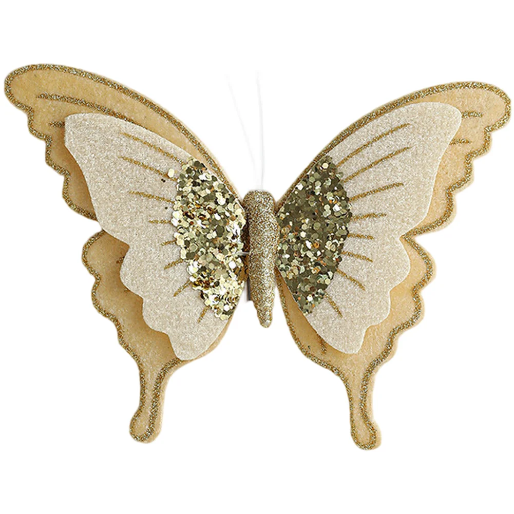 

Package of 3 Velvet Bow Clips Featuring Soft Flocked Fabric and Double Layered Bows for Use in Christmas Tree and Home Decor