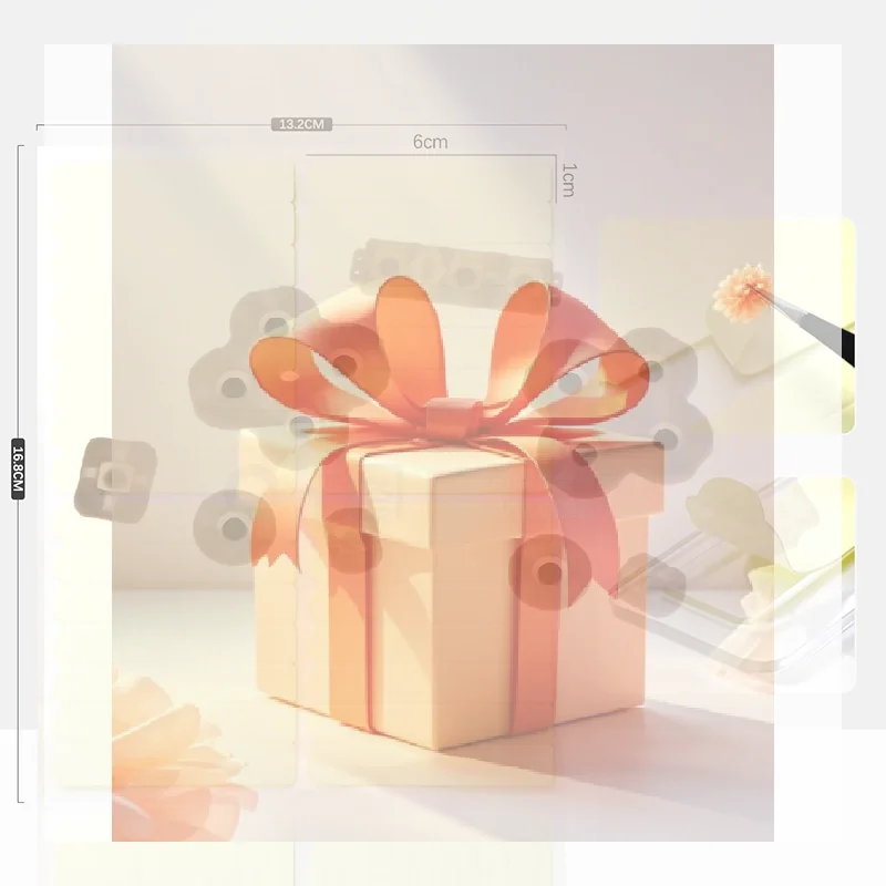 1/5 ورقة من شرائط العرض اللاصقة ذات الوجهين، شرائط لاصقة قوية لتغليف وعرض أطراف الأظافر الاصطناعية.