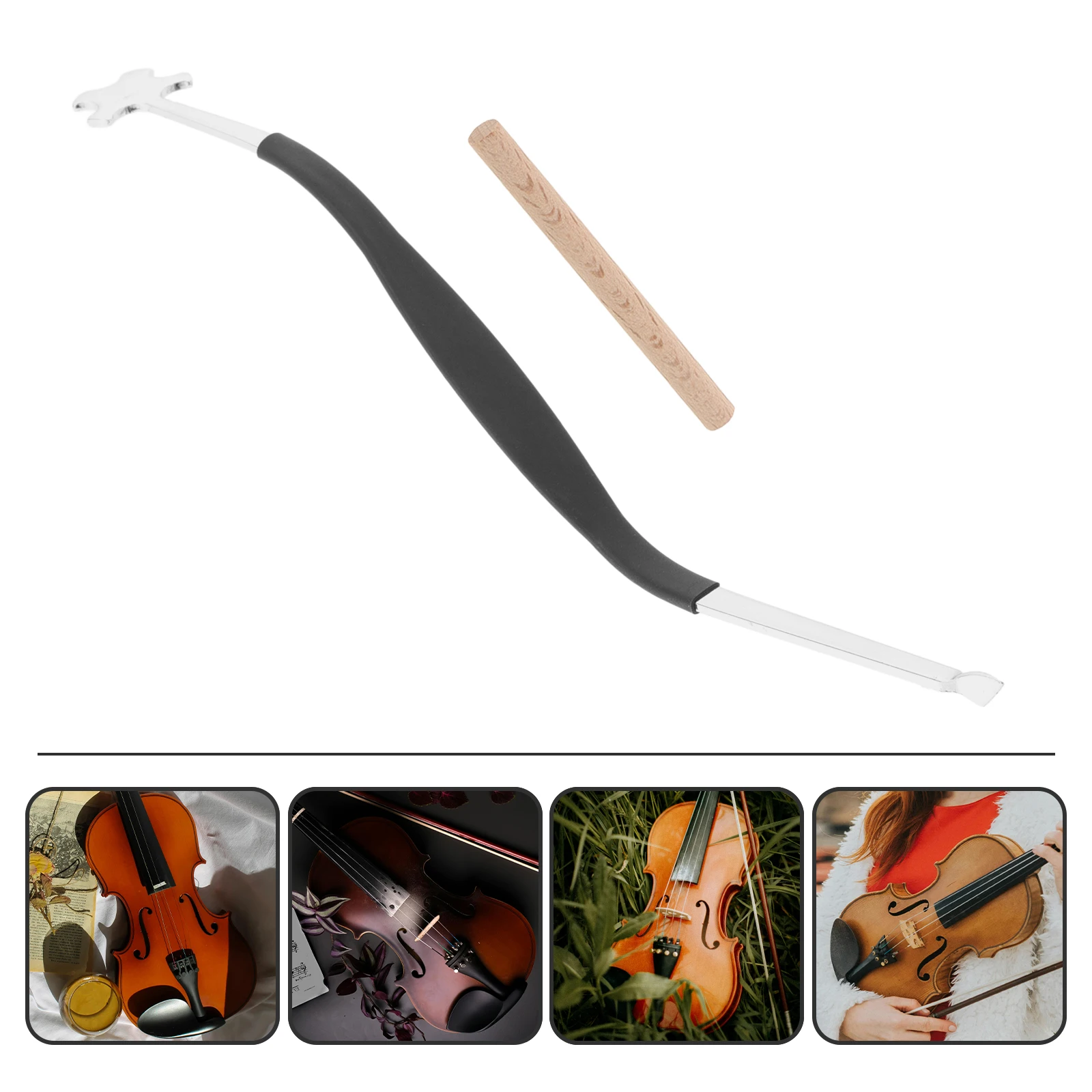 

2 Pcs Sound Column Installation Tools for Violin Cello Repair Wood Post Setter with Ergonomic Handle Durable Construction
