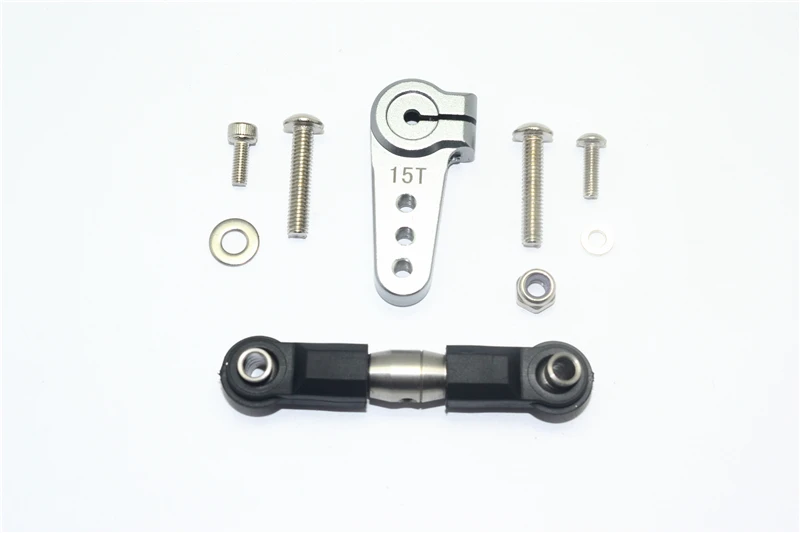 ALUMINIOWY RĘKAW SERWA GPM Z REGULACJĄ STALOWĄ, PASUJE DO TEAM LOSI 1/6 SUPER BAJA REY 4X4 -LOS05013