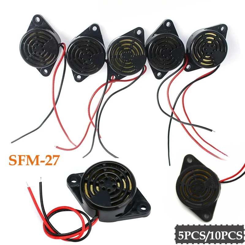 5-10-pces-sfm-27-campainhas-ativas-dc-3-24v-12v-alarme-continuo-95db-beep-alarme-alto-falante-de-alto-decibel-piezo-buzzer-pecas-para-arduino