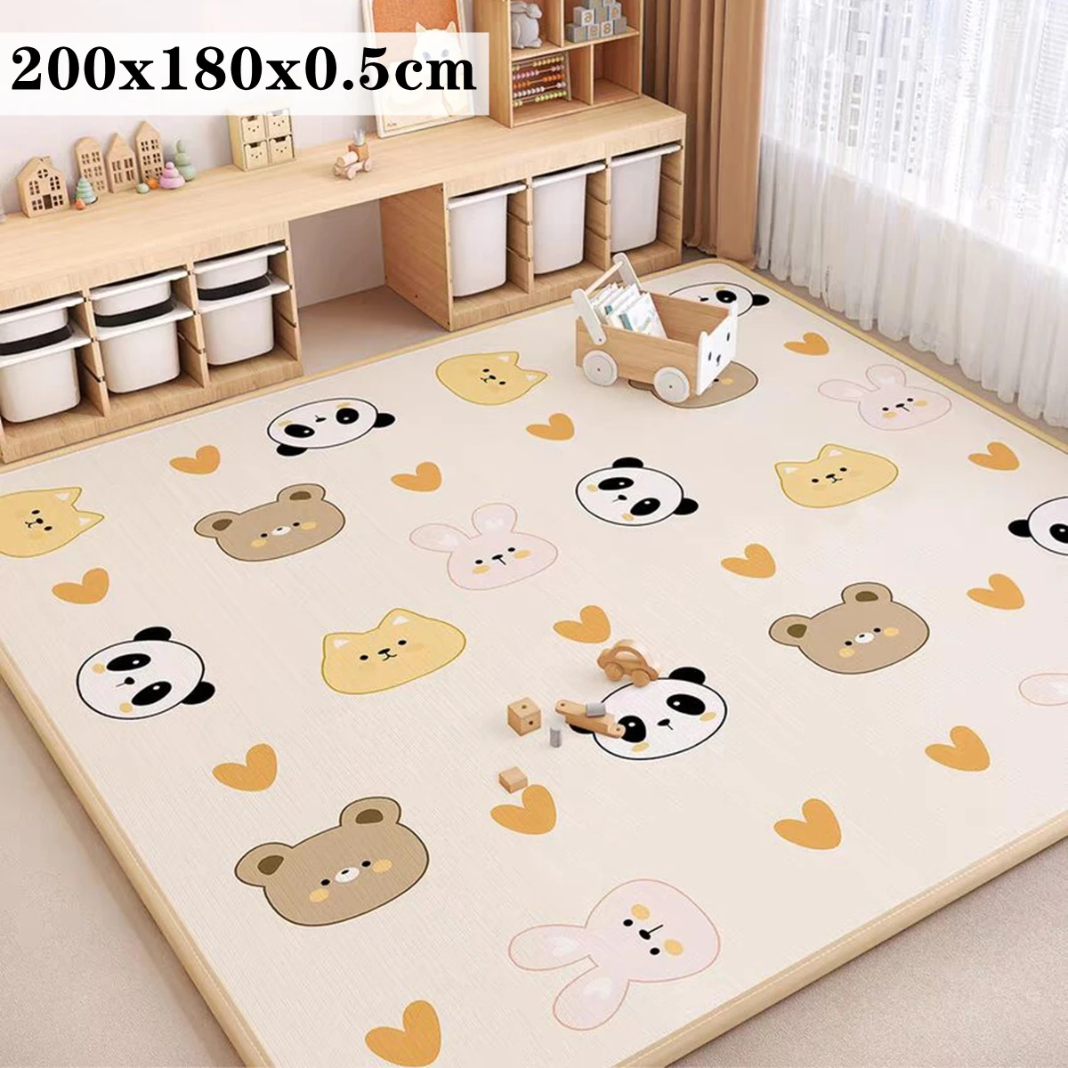 New Thick 1cm/0.5cm Environmentally Friendly Baby Crawling Play Mats Folding Mat Carpet Play Mat for Children\'s Safety Rug Gifts