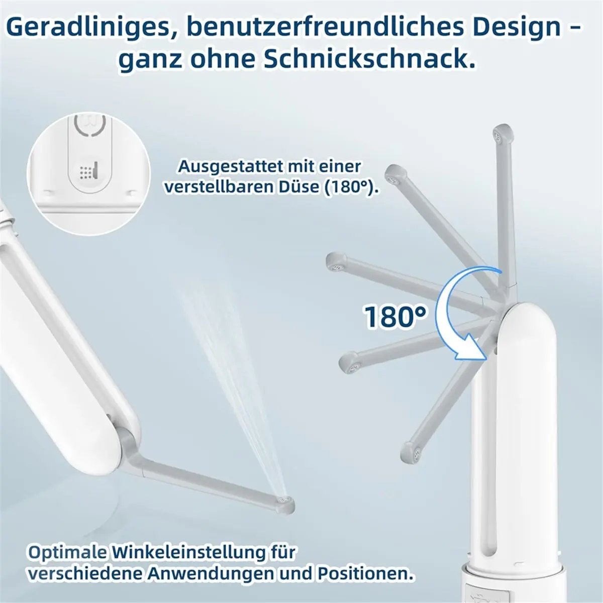 PHONE&GEAR Portable Travel Bidet 400ml, Handheld Electric IPX7 Waterproof, 3 Pressure Settings for Outdoor & Personal Hygiene