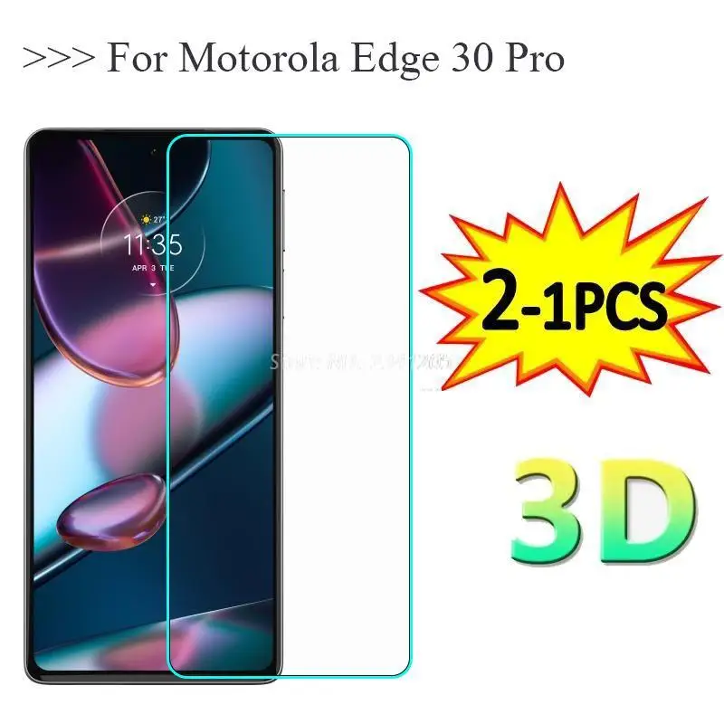 2-1PC Tempered Glass For Motorola Edge 20Pro Lite Fusion Edge 30 Pro G52 G22 Screen Protector for Motorola Edge 20 Lite Película