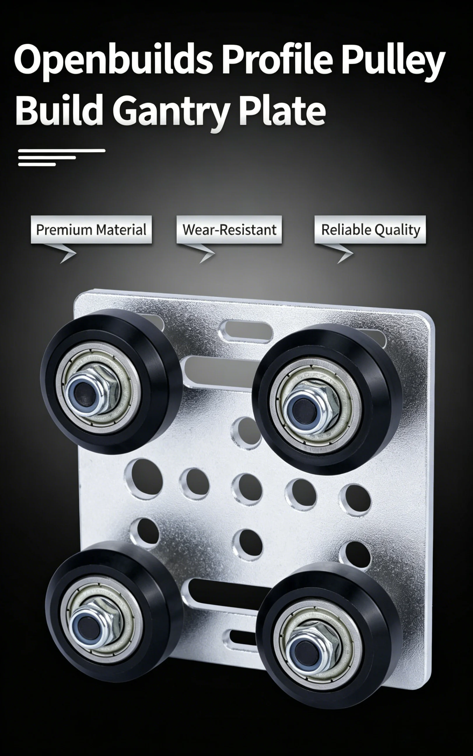 

Аксессуары для 3D-принтеров: Алюминиевый профиль Openbuilds 2020 V-Slot Euro Standard, V-образная пластина для портального станка с ЧПУ