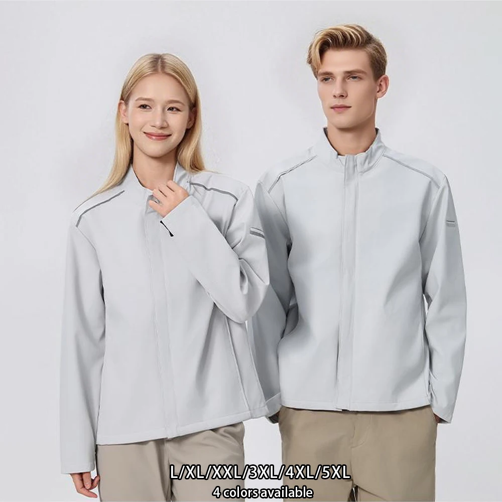 سترة عمل Softshell للموسم الجديد - ملابس خارجية ذات ياقة واقفة ممتازة لملابس الخريف والشتاء الاحترافية