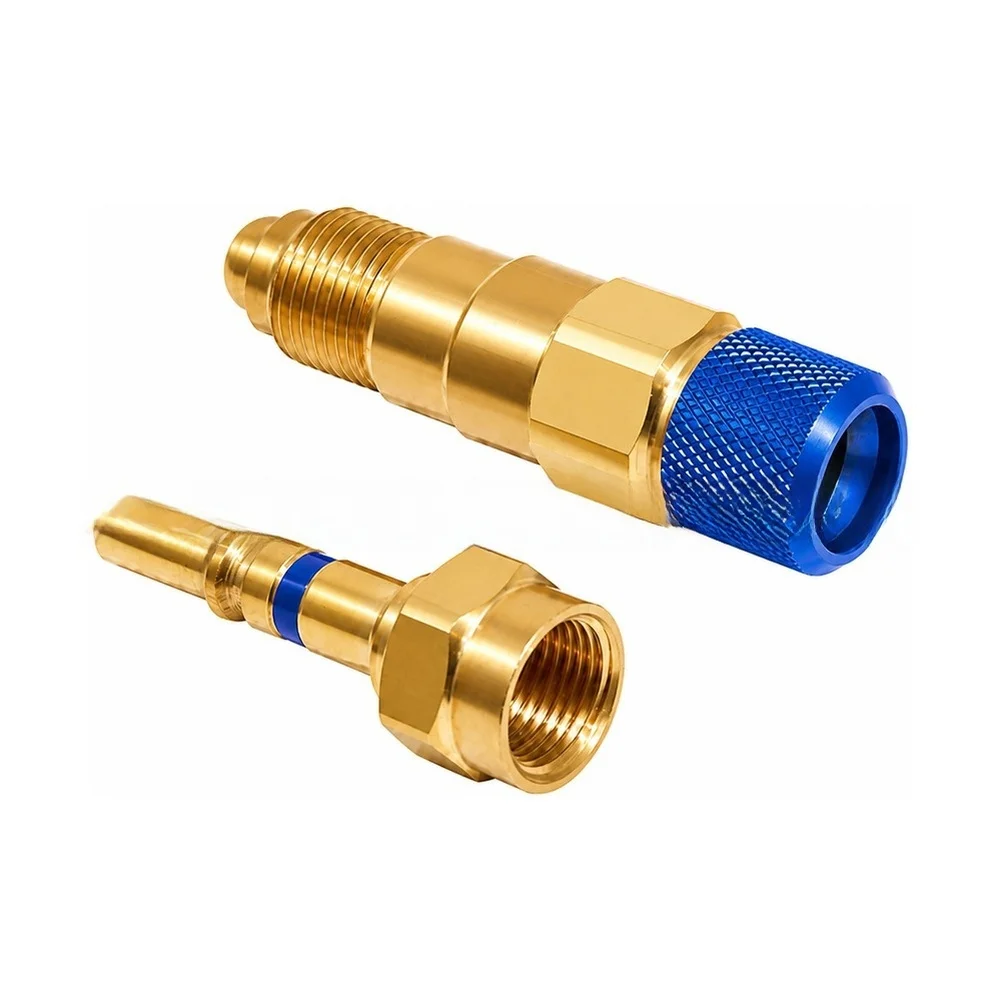 Blue Brass QDB33 Quick Connect Fitting For Argon Gas Hose And For Tig Welding For Torch Adapter With Check Valve Safety