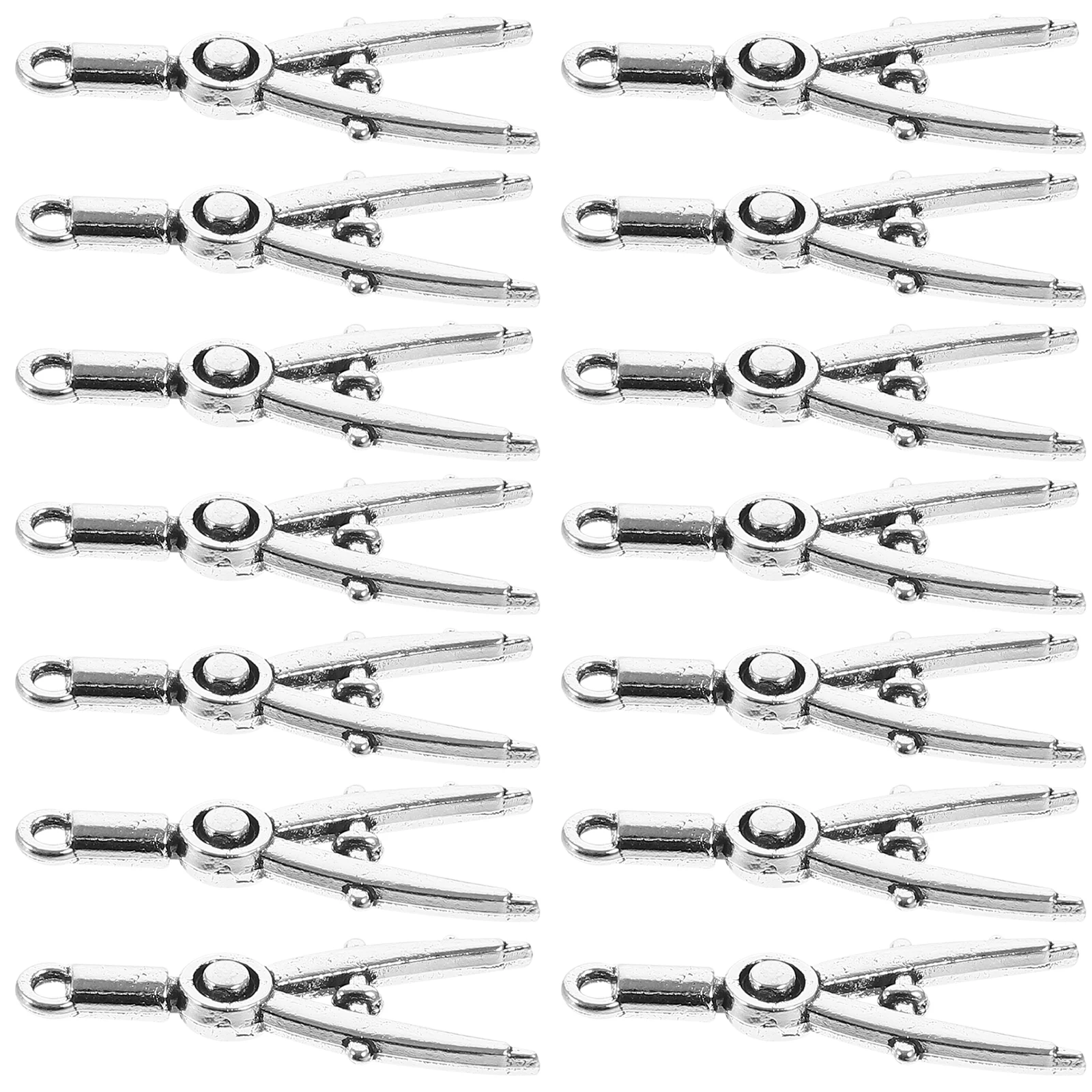 

50pcs School Themed Charms Silver Accessories Necklace Bracelet DIY Jewelry Making Crafts Project Decorative Pendant
