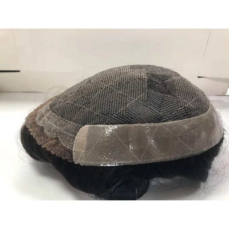 بيع التخليص الرجال الشعر المستعار OCT 100% الشعر البشري أحادية قاعدة الدانتيل + بولي PU عيوب صغيرة خصم الرجال شعر مستعار لموضوع الشعر