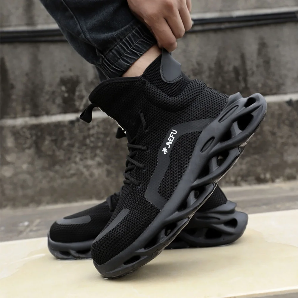 Sepatu Safety Steel Toe ArmorToe Baru untuk Pria, Model Tinggi Anti Benturan, Anti Tusuk, Ringan, dan Bernapas # Armor2784