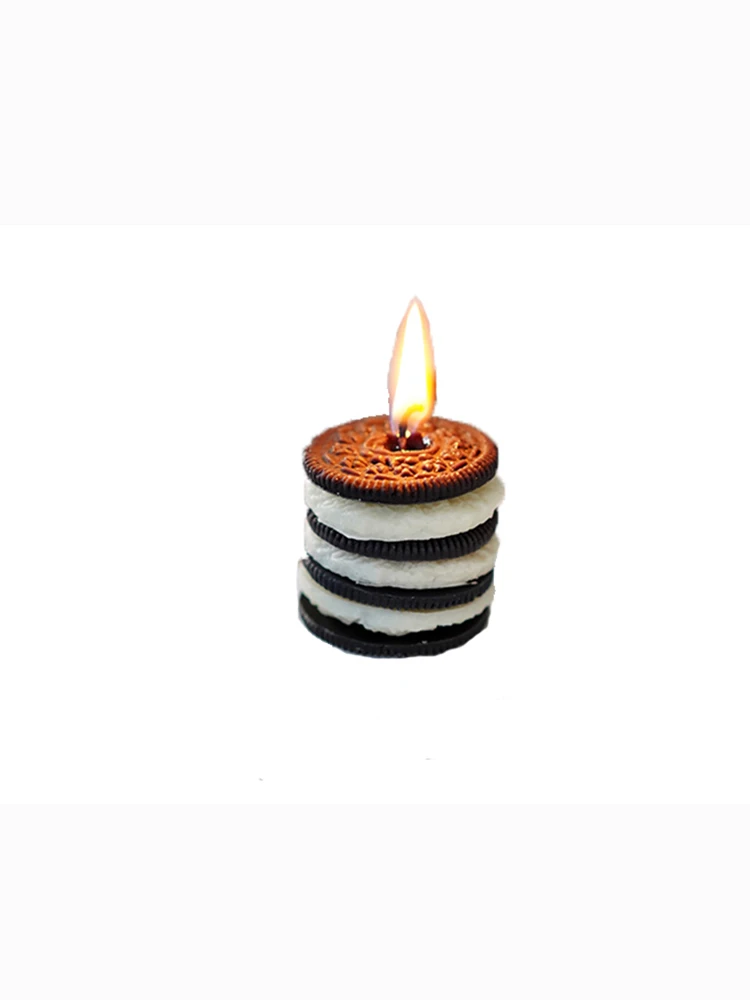 Biscuit Scented Candle Silicone Mold Simulation Modeling Candle Diy Plaster Baking Cake Mold Cake Decorating Tools