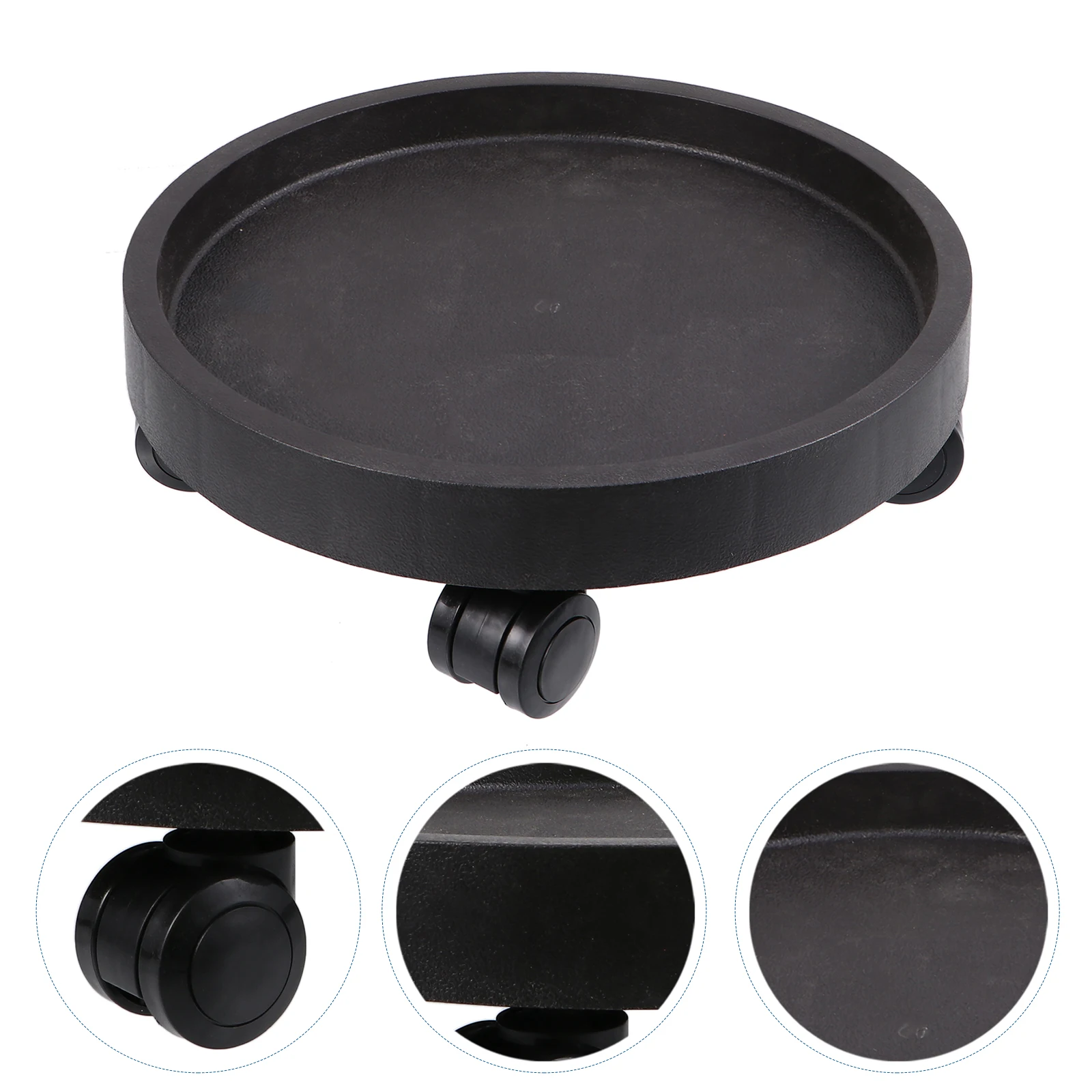 

Утолщенный поднос для цветочного горшка, круглый держатель для горшка на колесиках, сверхмощная подставка для вращающихся растений, подставка для цветов в горшке с роликами