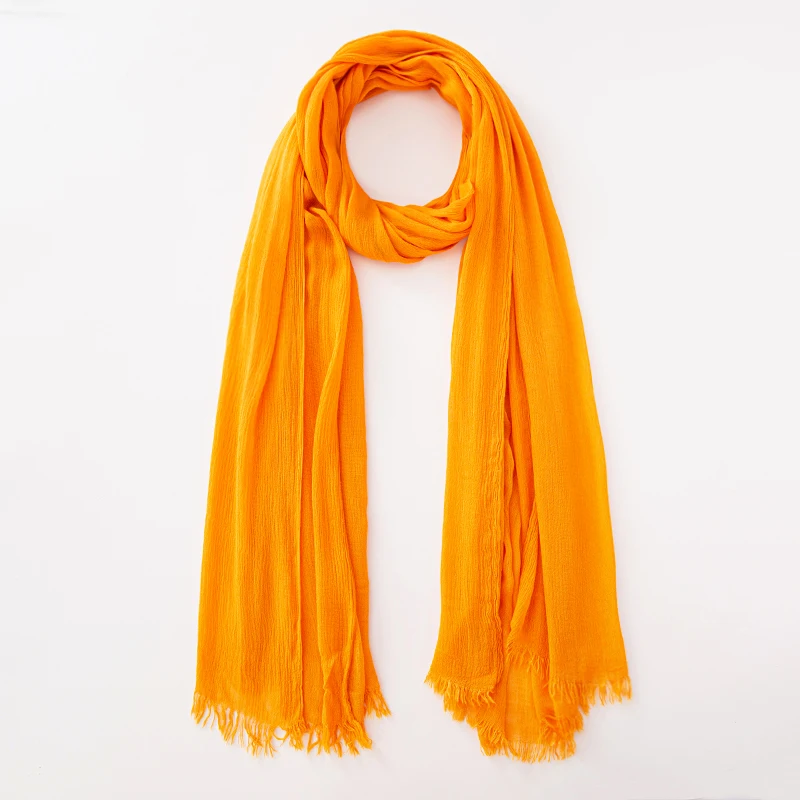 61-Farben-Schal aus weicher Baumwoll-Viskose, Rayon-Material, muslimischer Hijab, nahöstlich, einfarbig, Kopftuch mit Quaste – Detail 39