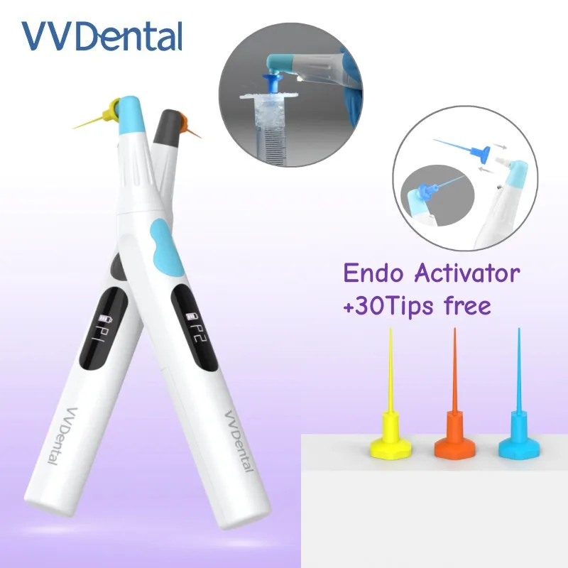 

VV Dental RW-7 Sonic Irrigator Orthodontic Root Canal Washing Equipment Vibration Stability With LED Light/30pcs Disposable Tips