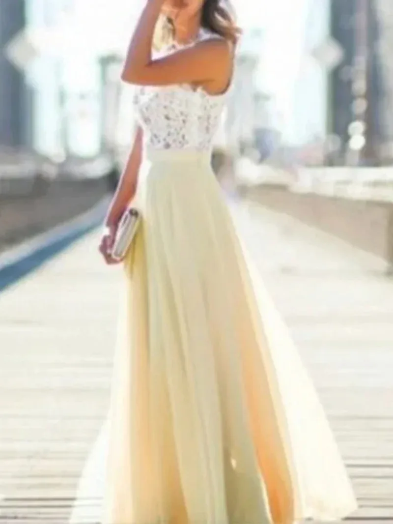 2025 New Duzeala Sring Evening Party Hollow Out Beach Dress Womens Boho Sleeveless Maxi Dress Party dresses sweet sexy N1IG