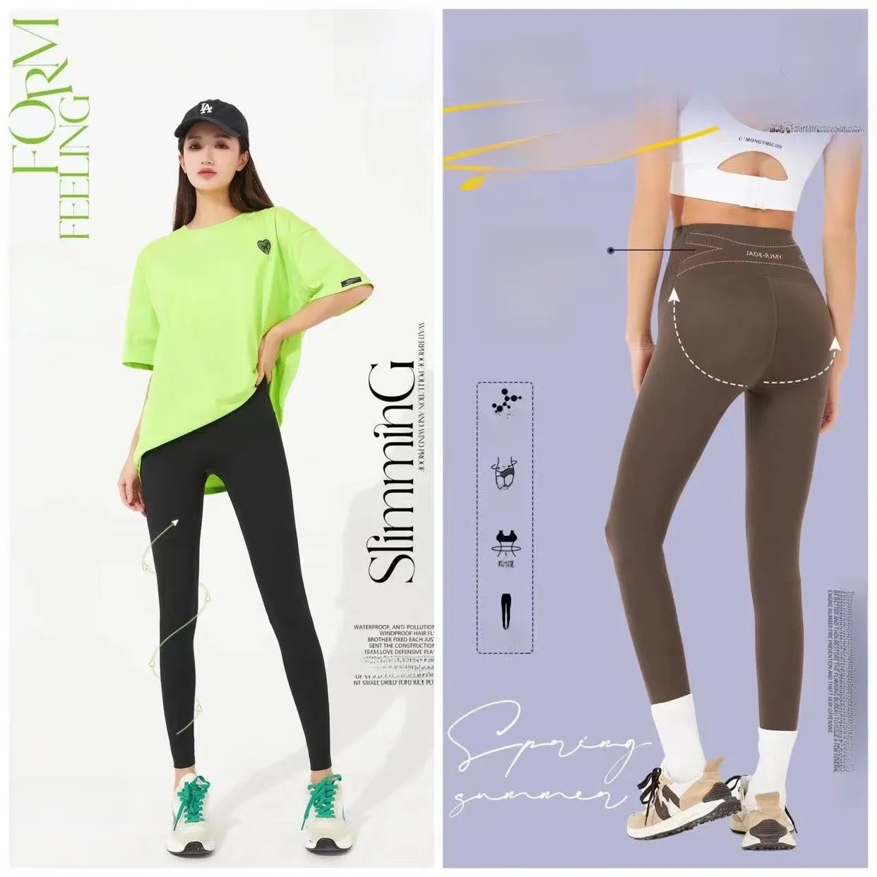 

Женские леггинсы для йоги с высокой талией, латексные, с узором под кожу, с эффектом утяжки живота и подтяжки ягодиц, базовый слой, дизайн «Муравьи», весна-лето...