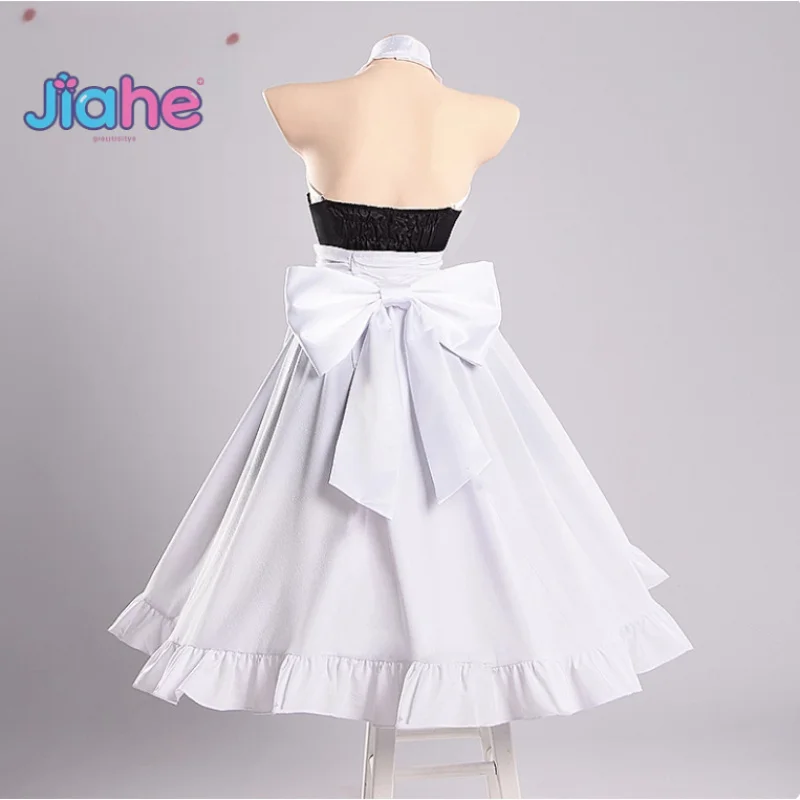 Disfraz de Anime Azur Lane Shimanto para mujer, dulce vestido de sirvienta, calcetines, accesorios de utilería, fiesta de Halloween, nuevo uniforme Lolita
