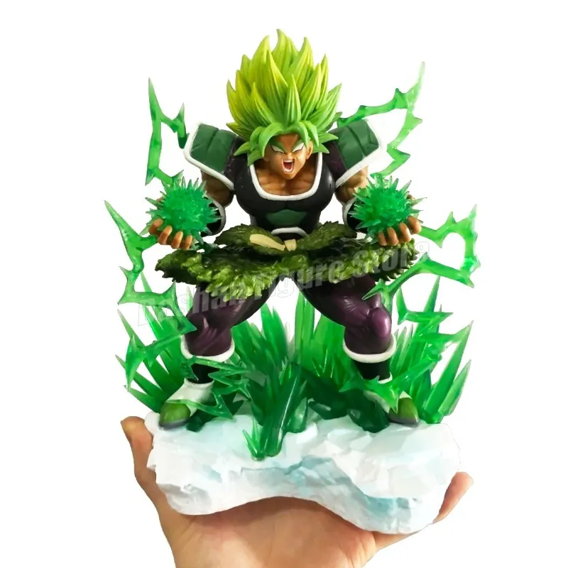 

Gk Dragon Ball Broly Action Figure Statue PVC Collection Desktop Ornaments 25cm Anime Super Saiyan Fury Broli Figurine Model Toy