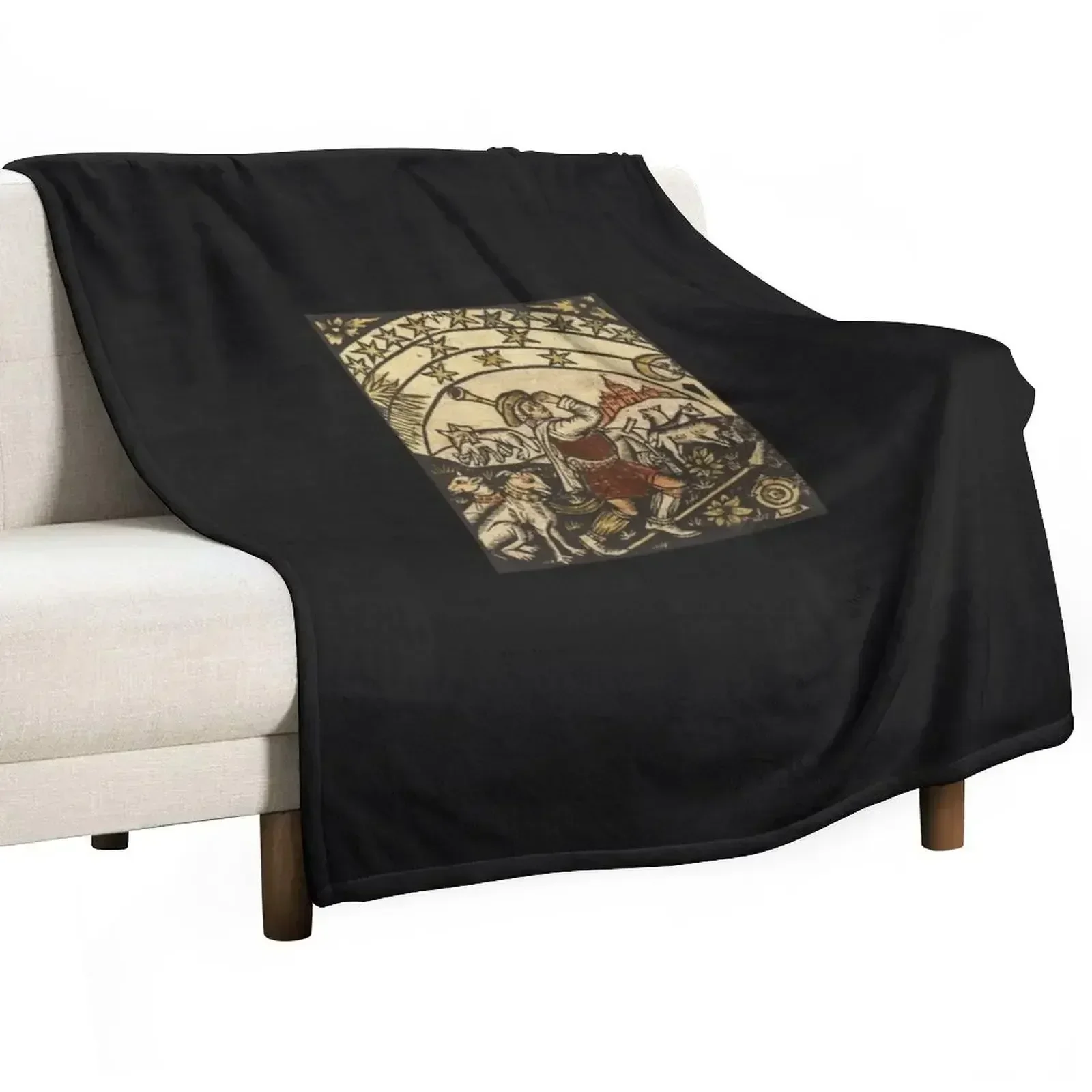 Bardcore Medieval Book Cover Illustration Throw Blanket Soft Plaid Blankets For Baby Summer Bed covers Sofa Quilt Blankets