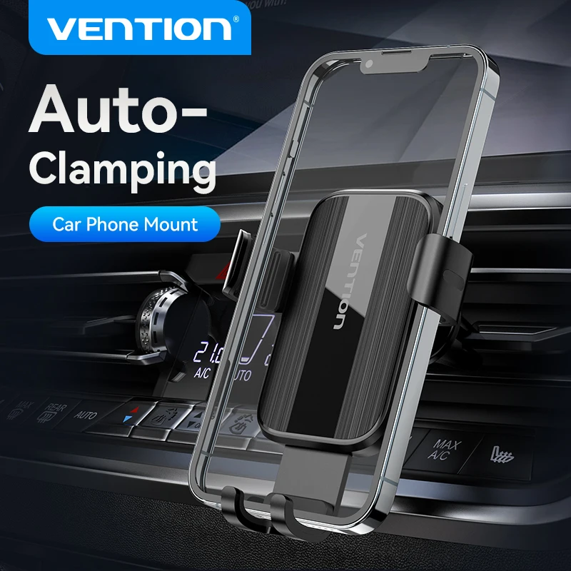 

Vention Car Phone Holder Gravity Phone Stand Air Vent Car Mount For iPhone 13 12 11 Pro Samsung Xiaomi Smartphones