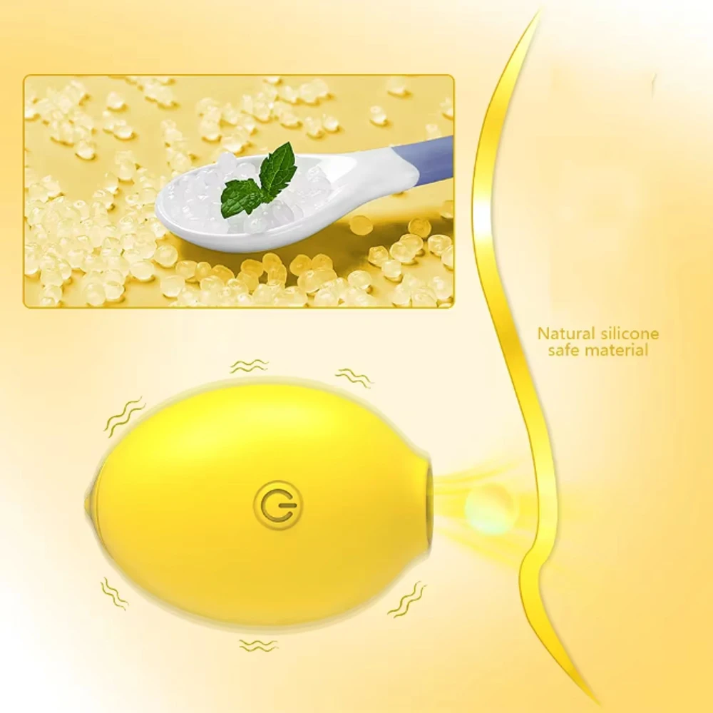 Lemon Clitoral Sucker Vibrator With 10 Powerful Sucking Modes_voghion.com