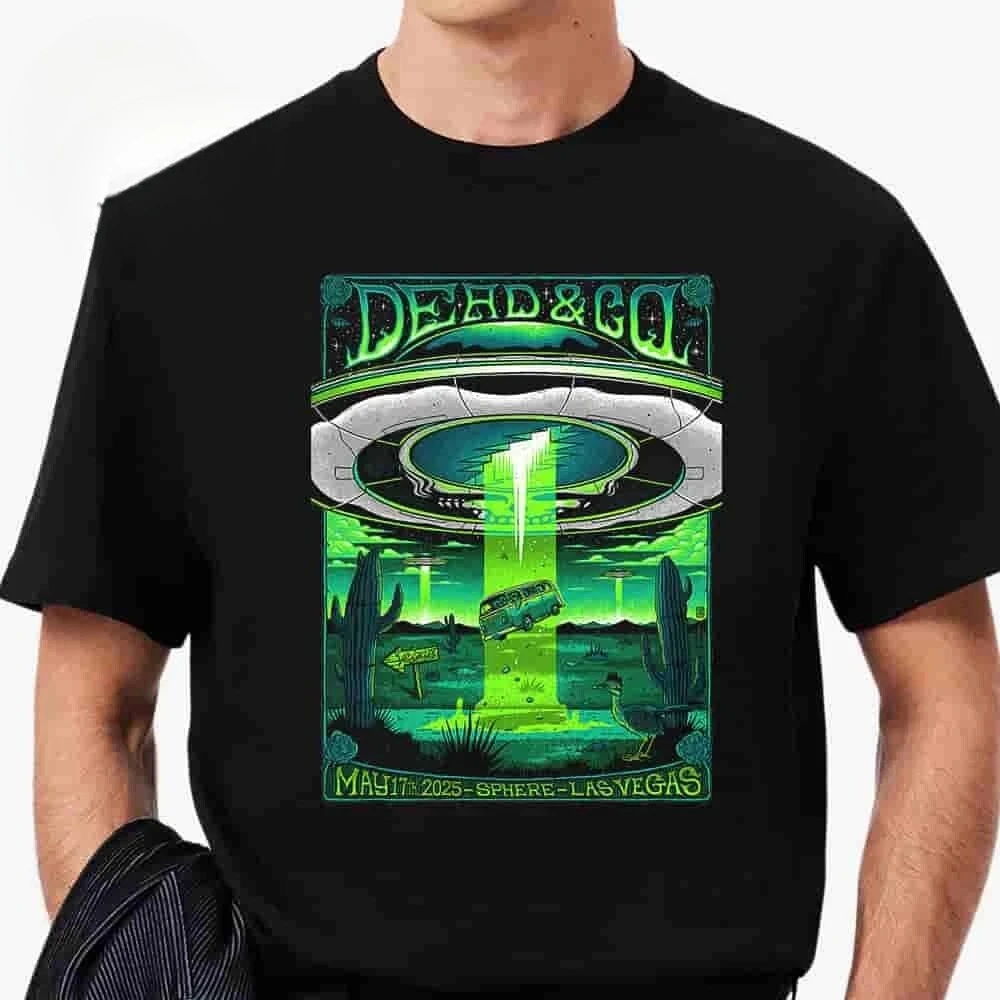 

Dead & Company Event Tee At The S.phere Las Vegas Nevada on May 17th 2026 High-end Luxury Is for Both Men and Women Top