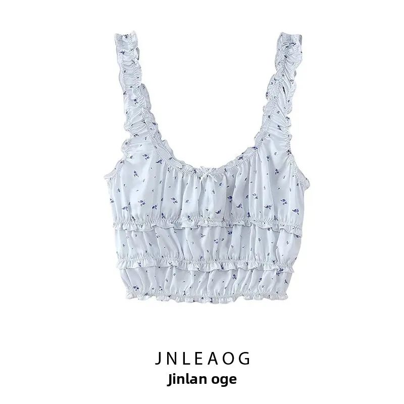 Nowa damska bluzka New Street Sle z jedwabiu satynowego, warstwowa, ozdobna, w stylu streetwear, letnia kolekcja 2025, włókno poliestrowe, długość regularna.