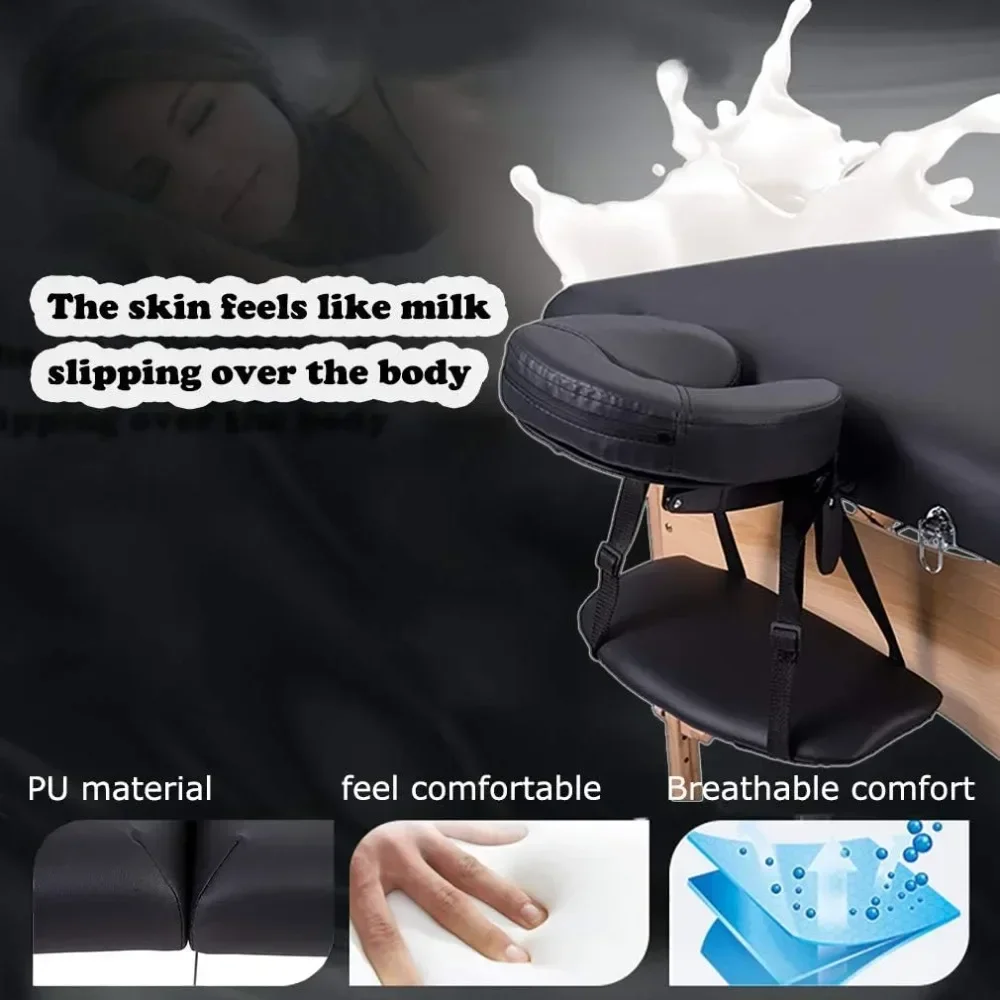 Portable 84 Inches Long 28 Inchs Wide Hight Adjustable Table 2 Folding Massage Spa Facial Cradle Salon Bed W/Carry Case