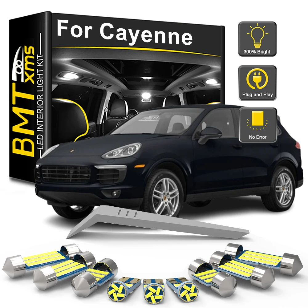 BMTxms LED Interior Light Bulb Kit For Porsche Cayenne 2 958 92A 9PA 955 2002-2016 2017 2018 Car Reading Dome Trunk Vehicle Lamp