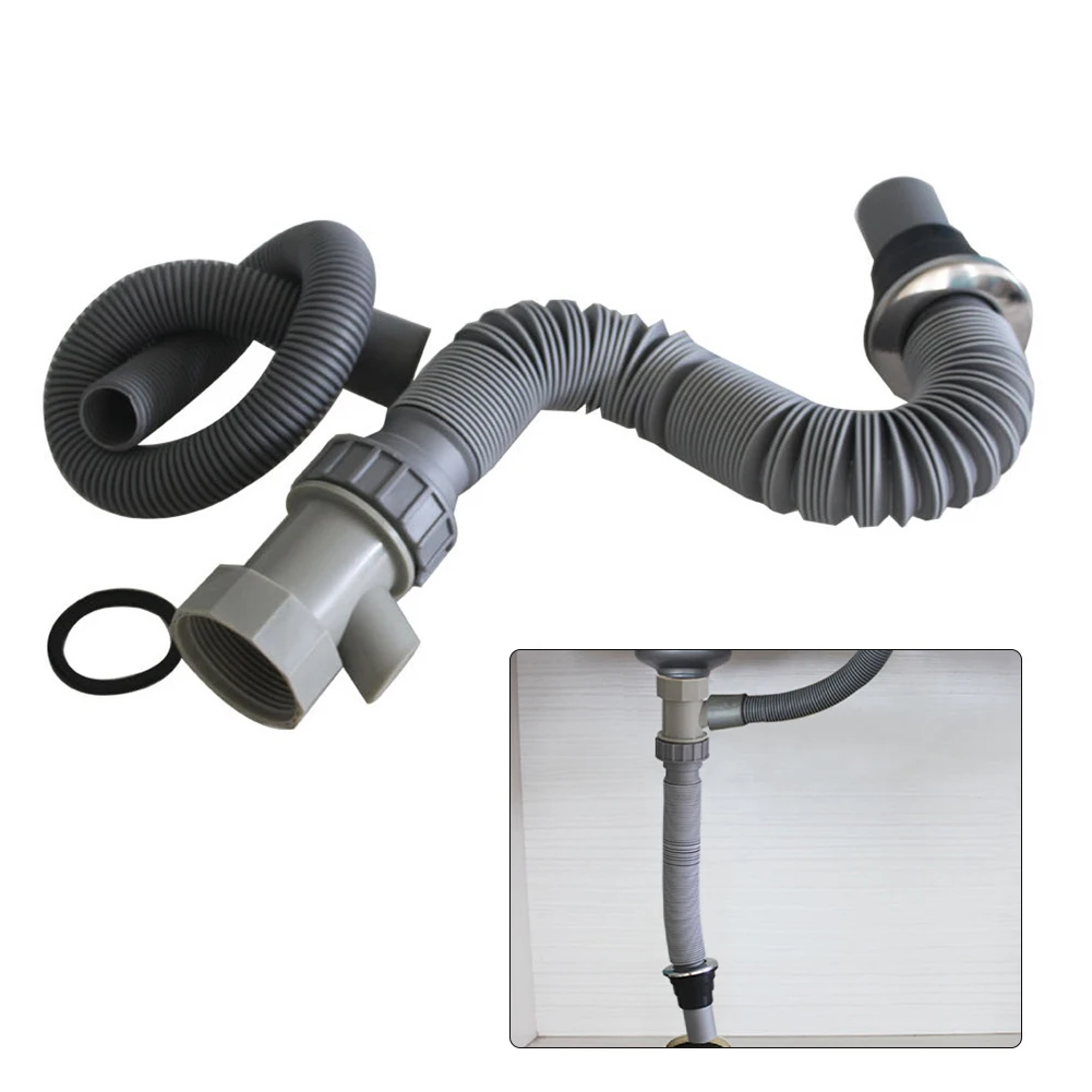 Deodorant Sink Drain Pipe for Kitchen Features Effective Overflow and Flexible Design for Smooth Functionality