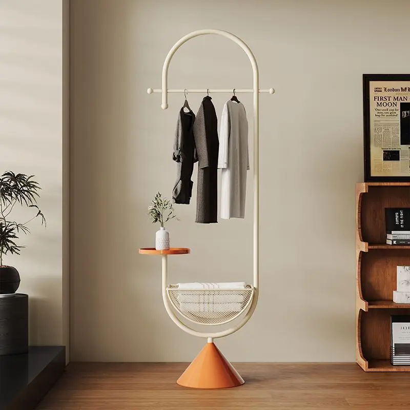 

Bedroom with storage basket hanger small apartment multi-functional coat rack bag hanger entrance floor hanger