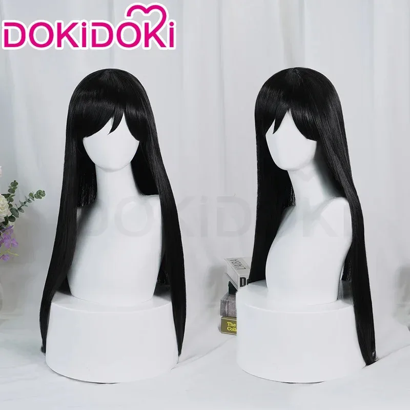 Disponibile parrucca Mari gioco Omori parrucca cosplay DOKIDOKI Mari cosplay donna Capelli lunghi neri lisci Mari 70 cm parrucca parrucca gratuita