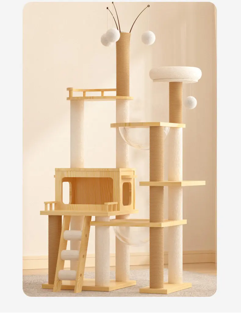 Cat frame, cat climbing frame,  nest integrated, large space capsule,  rack does not occupy an area of toys
