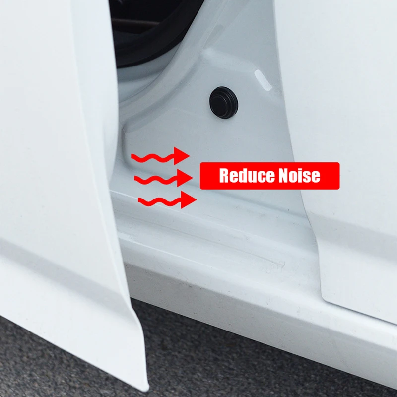 10 قطعة سيارة المضادة للتصادم بطانة حماية من السيليكون السيارات إغلاق الباب حماية عازلة للصوت الصامت عازلة ملصقات طوقا اكسسوارات السيارات