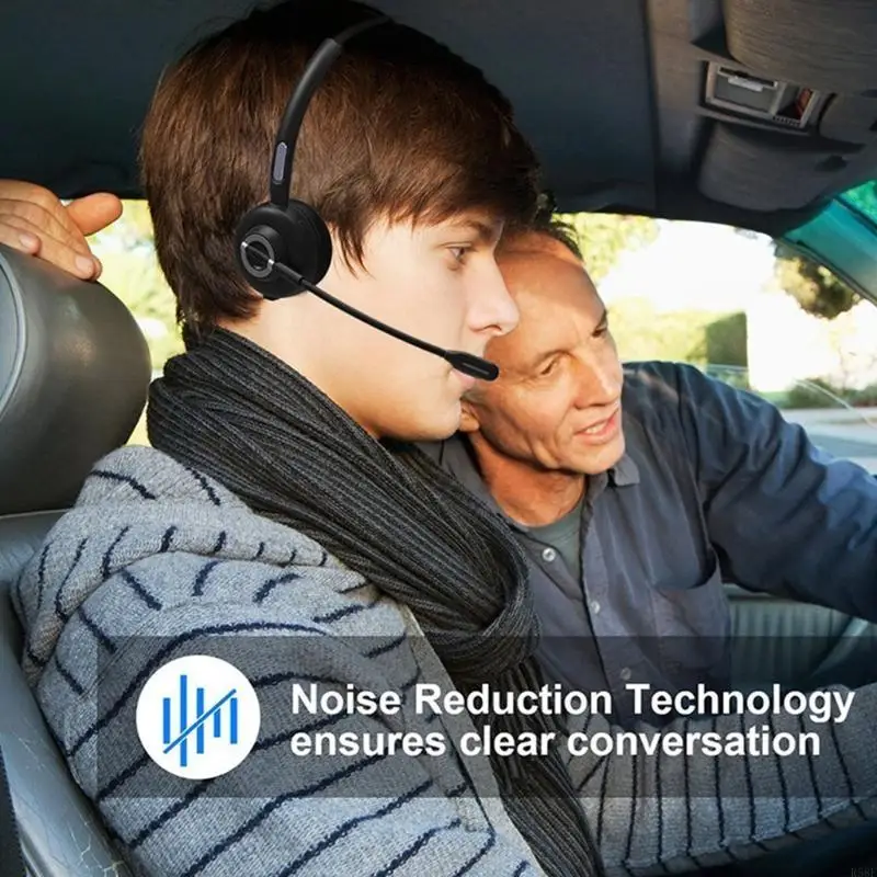 R58F M97 إلغاء الضوضاء سماعة رأس CVC6.0 سماعة لاسلكية متوافقة مع Bluetooth+