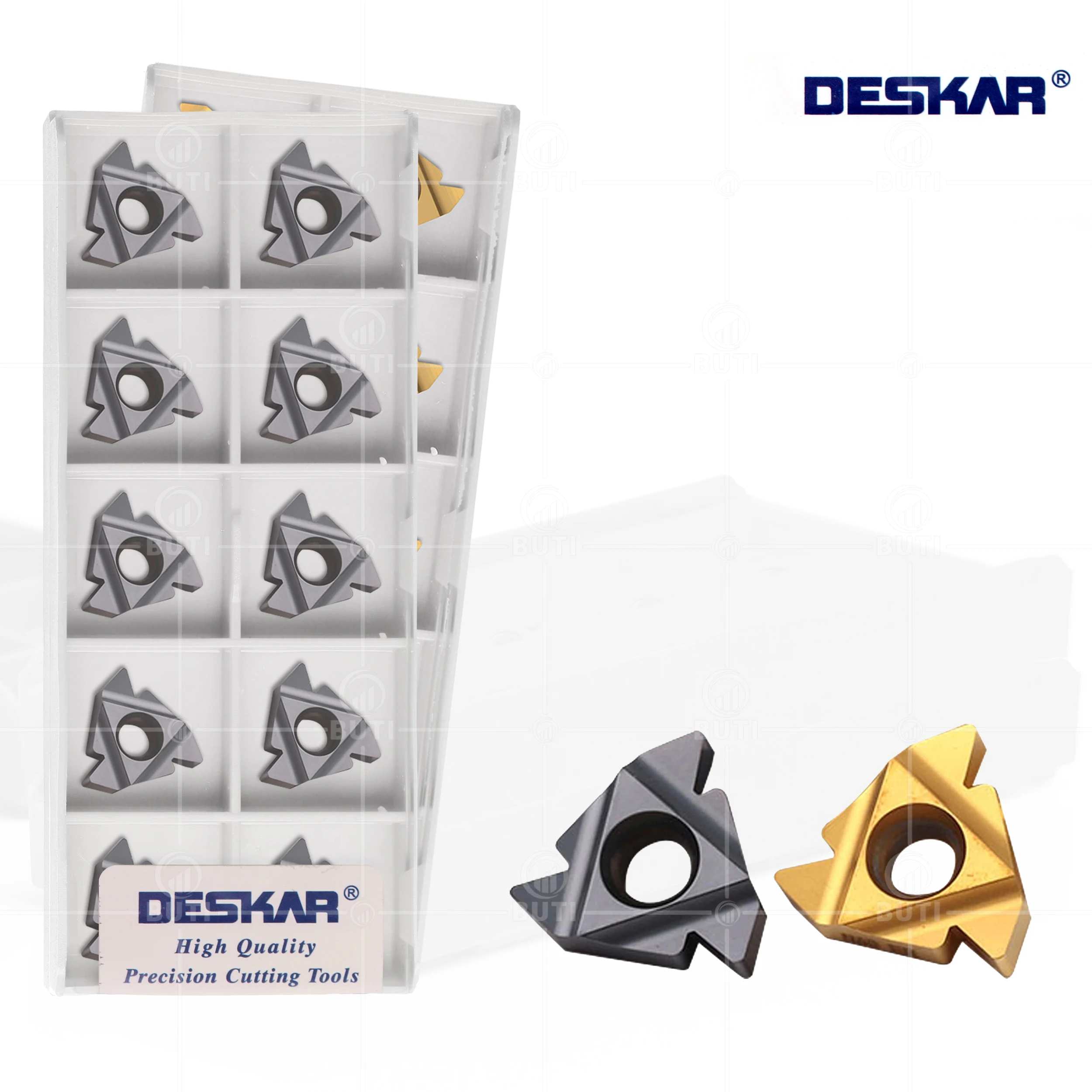 Deskar 100 Original 22er 22ir N55 N60 Lda Ldc Tornos Cnc Rosqueamento Ferramentas de Torneamento Inserções de Carboneto para Aço e Aço Inoxidável