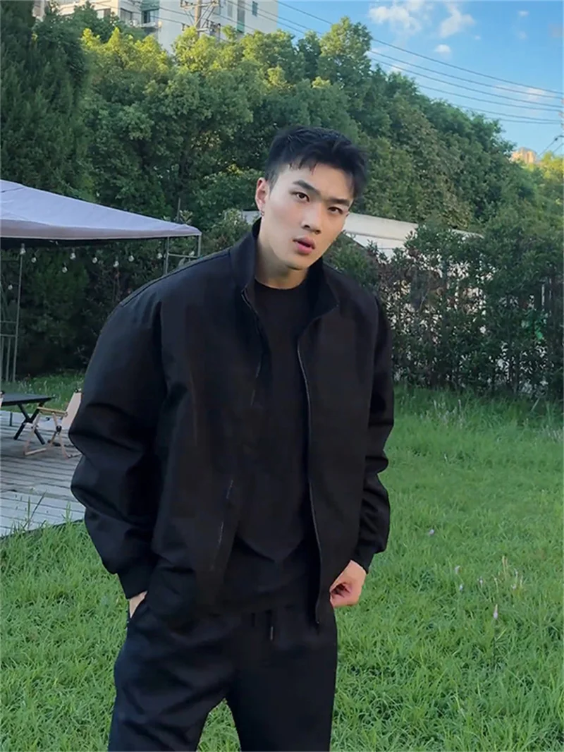 

Мужская куртка с воротником-стойкой, осенне-зимнее тяжелое бейсбольное пальто Cleanfit, повседневное свободное пальто из полиэстера и нейлона Cosite F...