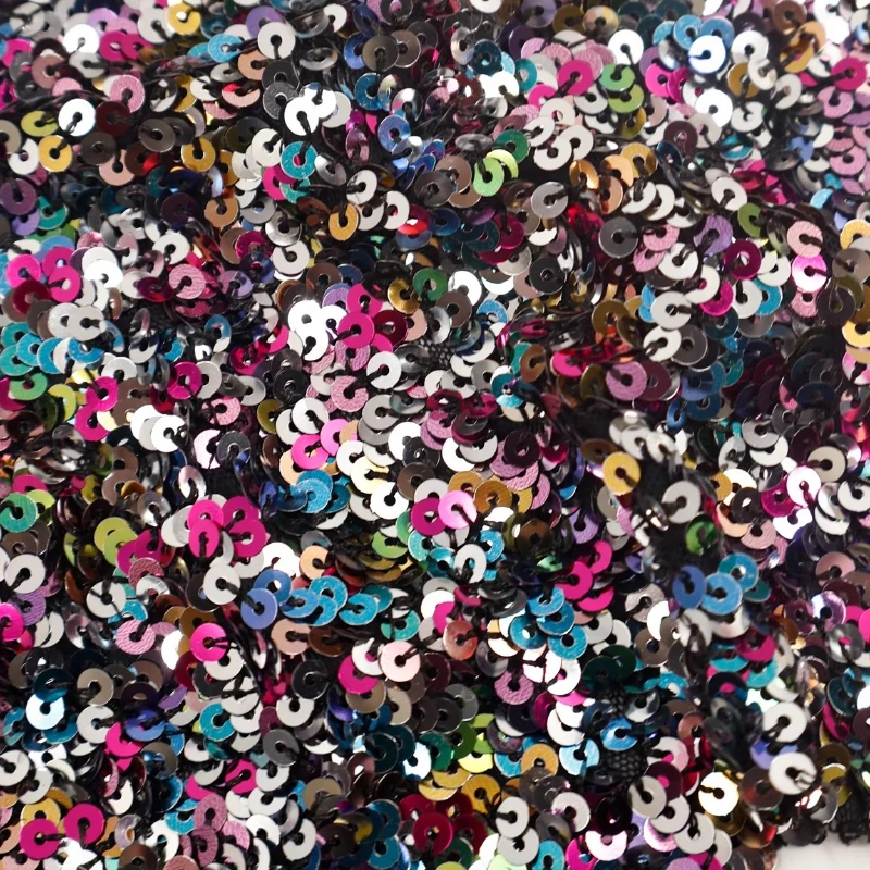 

Colorful Sequin Embroidered Elastic Organza Fabric for DIY Sewing Evening Dress Stage Costume Clothing Fashion Material Cloth