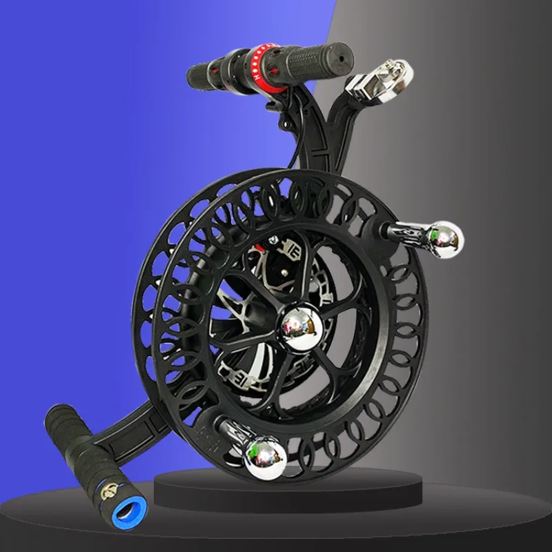 [High-end mute] Kite strap wheel spool disc all-alloy strap wheel labor-saving wheel brake anti-reverse take-up line