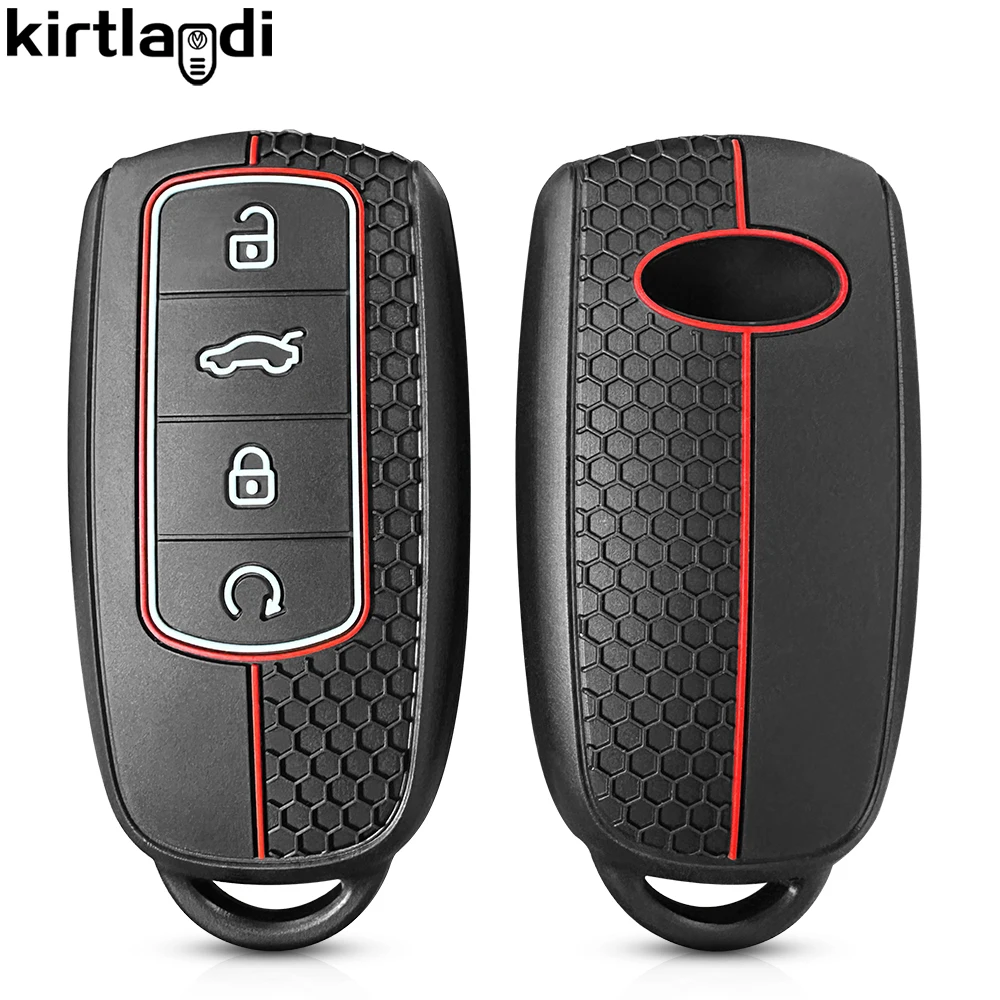 Silicone Car Key caps Case Remote Key Cover Accessory For Chery Omoda C5 Tigo 7 8 9 Pro Max Tigo 7 8 Plus Arrizo 5 Holder Chain