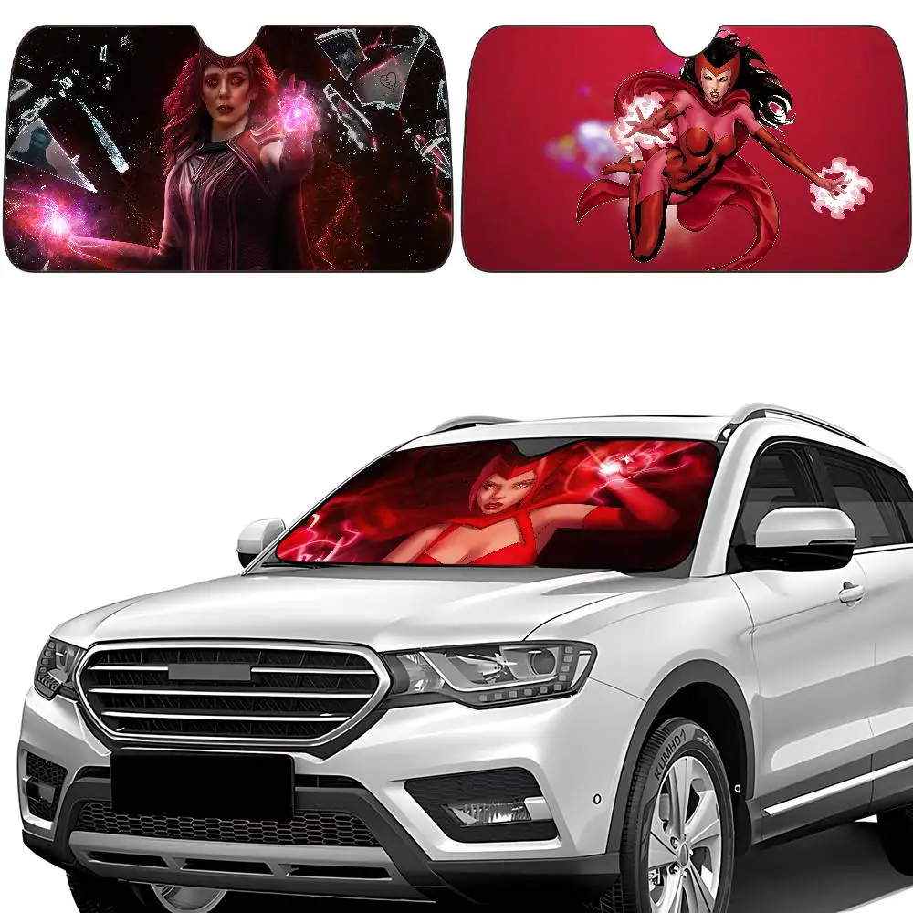S-Scarlet W-Witch مظلة السيارات الستائر ظلة نافذة السيارة غطاء الزجاج الأمامي الشمس الظل السيارات الشمس قناع سيارة يغطي #3