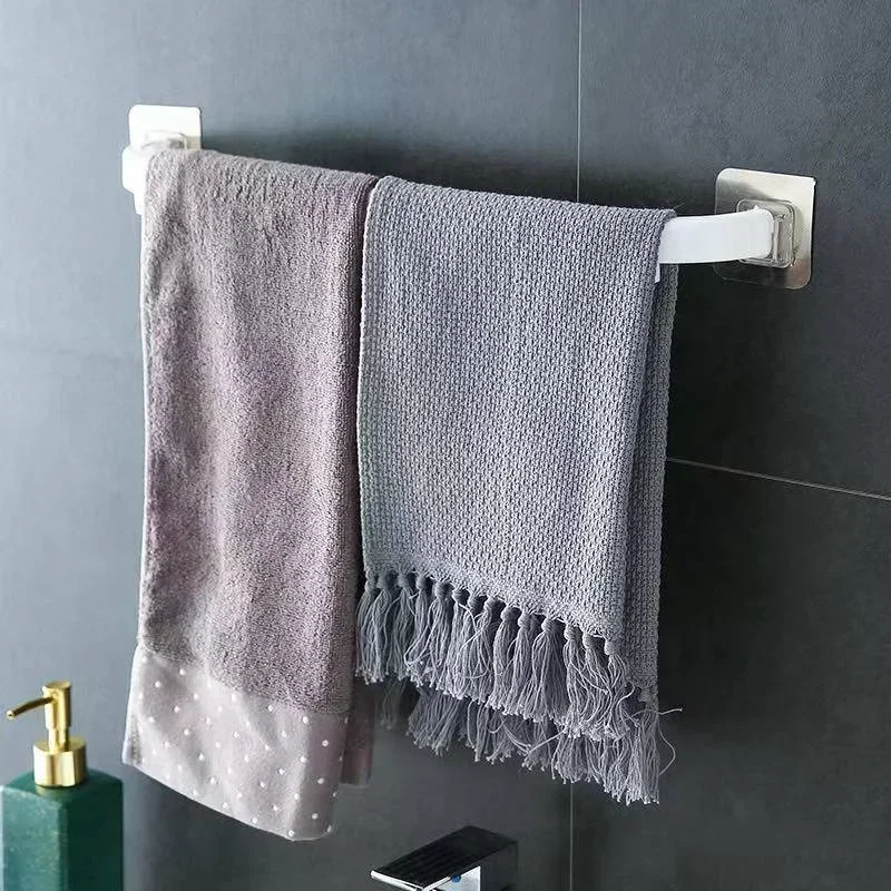 1pcs Extended Towel Rack Wall-Mounted Slipper Holder Bathroom Organizer with Multiple Storage Options Bathroom Accessories